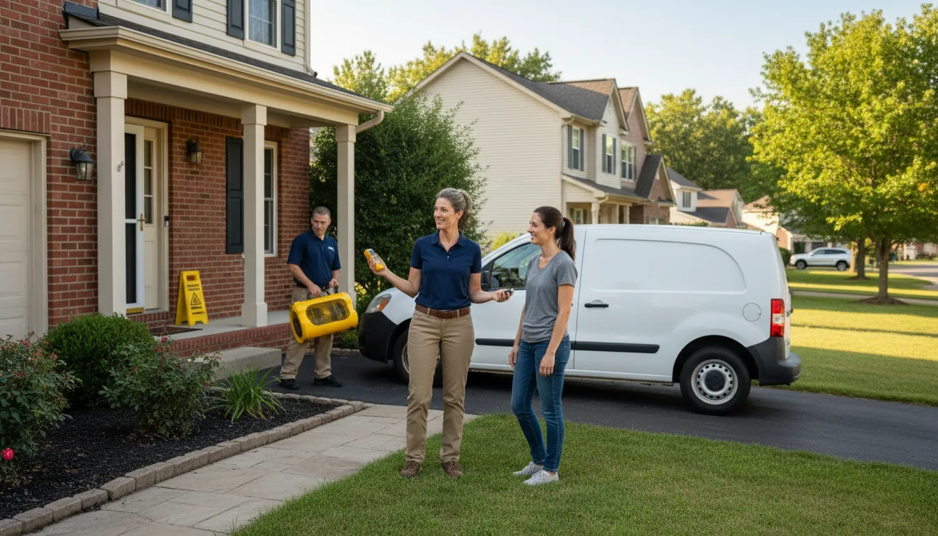 Residential water damage restoration in Arnot, PA
